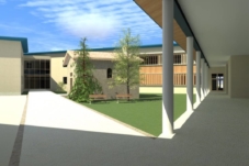 Projet de bâtiment public pour le lycée de Bagnols par AFD Architecture